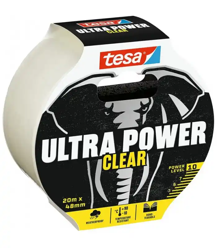 Ruban adhésif Ultra Power Clear - réparations extrêmes 20 m x 48 mm Prix Bas
