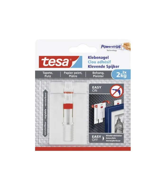 Vente Flash Clou adhésif ajustable pour papier peint et plâtre – 2 kg