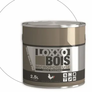 Loxxo Peinture Bois Glycéro Microporeuse - Haute Résistance - Intérieur & Extérieur - 0,5L, 2,5L Prix Promo