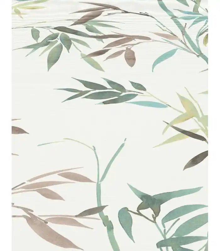 Bon Plan Papier peint Erismann - Collection Martinique - Intissé grainé - Décor BAMBOU VERT CELADON