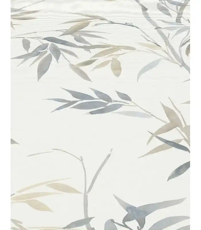 Papier peint Erismann - Collection Martinique - Intissé grainé - Décor BAMBOU BEIGE GRIS Offre Du Jour