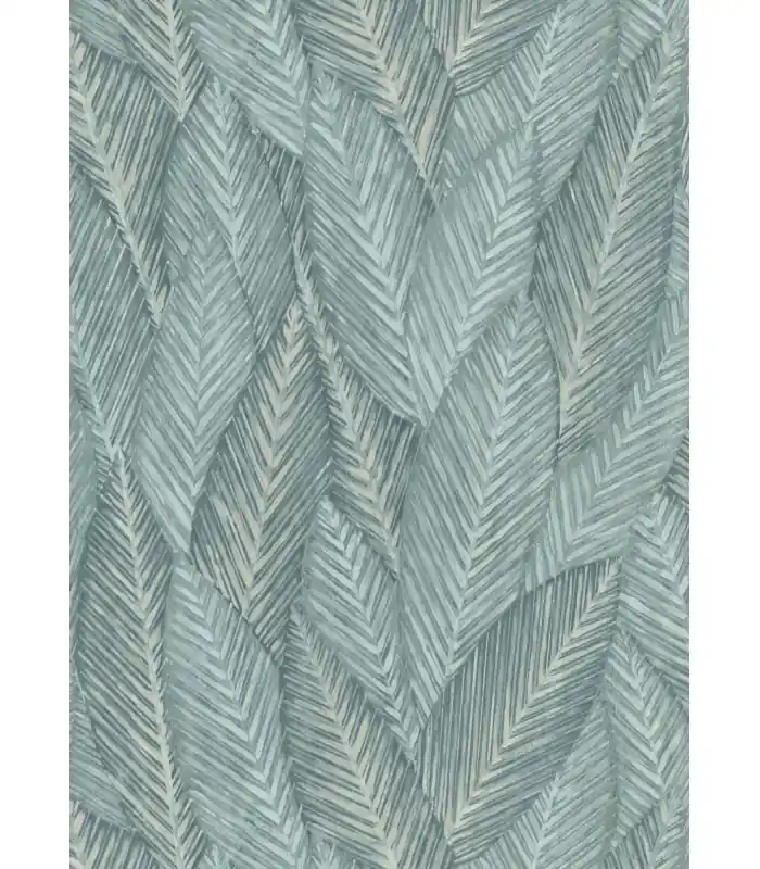 Pas Cher Papier peint Erismann - Collection Martinique - Intissé grainé - Décor RETREAT VERT CELADON