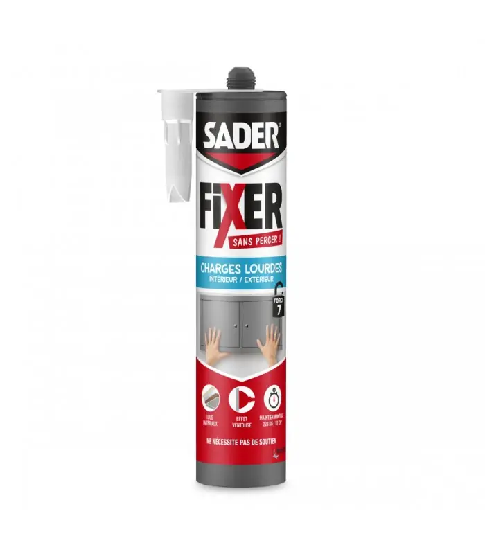 Commander Maintenant Colle Charges Lourdes - SADER - Fixer Sans Percer - 290ml