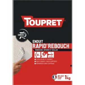 Toupret Enduit de rebouchage Rapid‘Rebouch en poudre - 1KG, 4KG Promotion