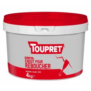 Affaire À Saisir Enduit pour reboucher pâte Toupret prêt à l‘emploi - 4KG, 1,5KG, 33GR