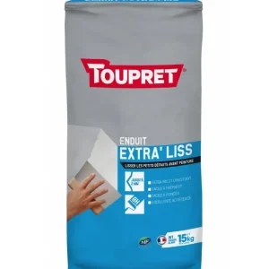 Extra‘Liss Poudre enduit Toupret finition - 1KG, 5KG, 15KG Prix Choc