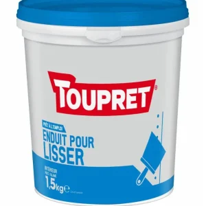 Enduit pour lisser pâte Toupret murs intérieurs - 7KG, 15KG, 4KG, 1,5KG, 330GR Livraison Express