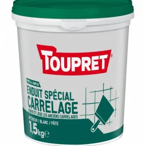 Enduit spécial carrelage pâte pot Toupret - 4KG, 1,5KG Acheter Direct