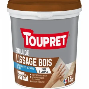 Enduit de lissage bois Toupret prêt à l’emploi Finition - 1,5KG, 330GR Quantité Limitée