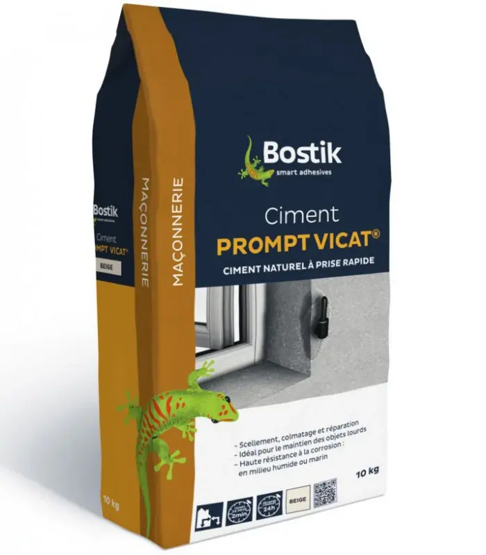 Jusqu'à Épuisement Des Stocks Bostik Ciment Prompt Vicat sol et murs - 1KG, 5KG, 10KG