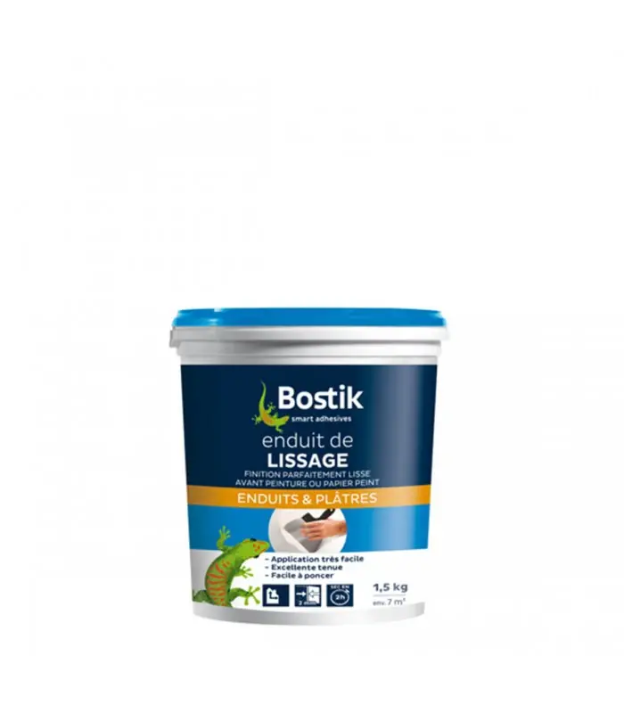 Enduit lissage pâte Bostik - 5KG, 7KG, 15KG, 300GR, 1,5KG Expédition Rapide