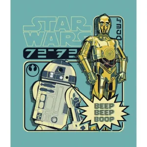 Authentique STAR WARS BEEP BOOP 30X40