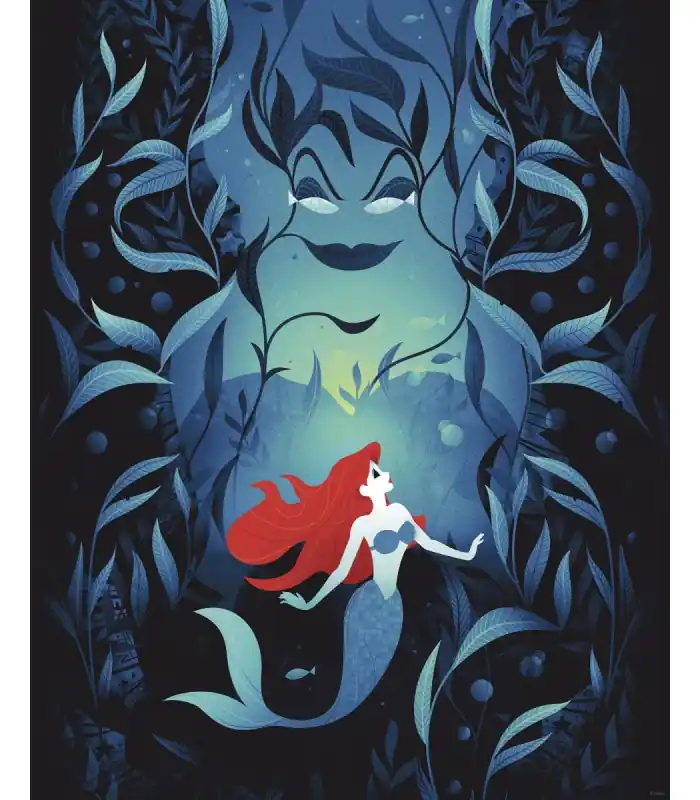 Quantité Limitée DISNEY ARIEL URSULA 40X50