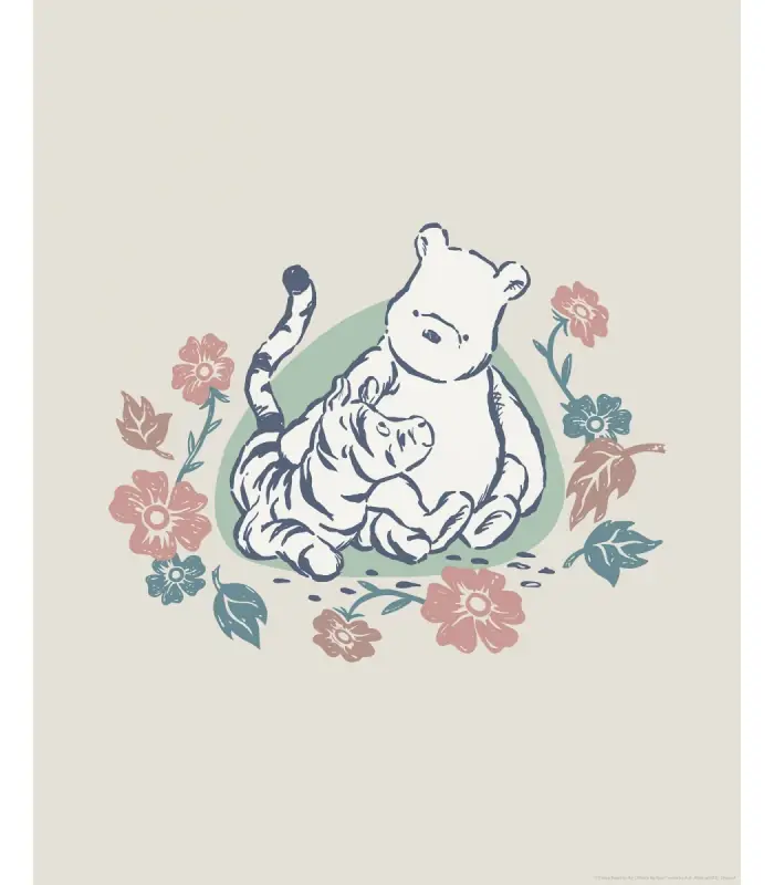 DISNEY WINNIE THE POOH FLOWERS AND FRIENDS 40X50 Seulement Aujourd'hui