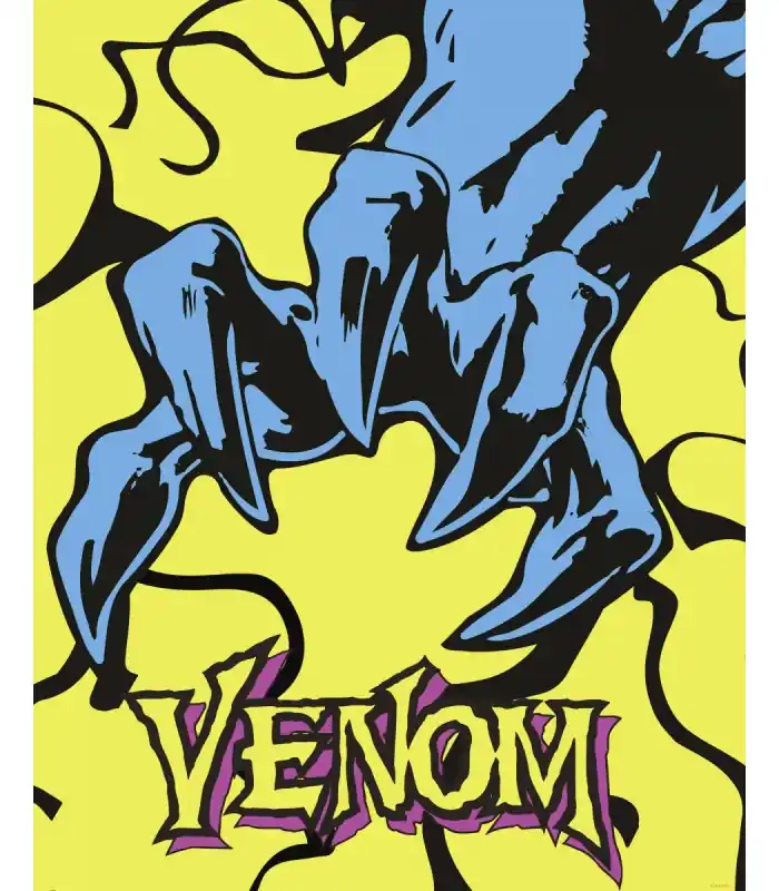 MARVEL VENOM COLOURFUL CLAW 40X50 Quantité Limitée