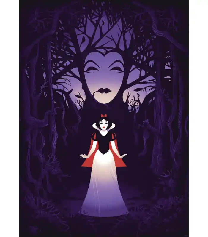 Retour Gratuit DISNEY SNOW WHITE EVIL QUEEN 50X70