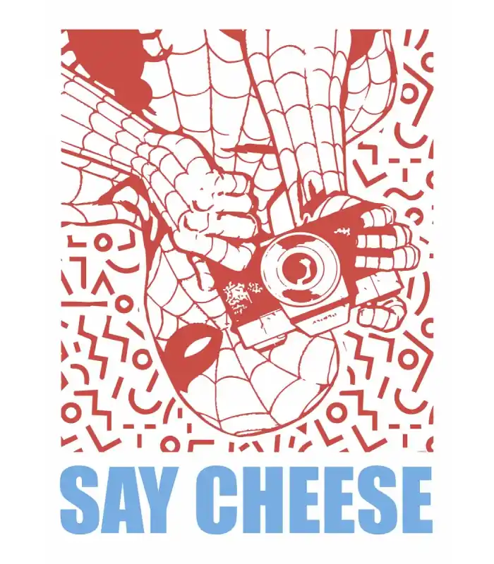 MARVEL SPIDER-MAN SAY CHEESE RED 50X70 Remise