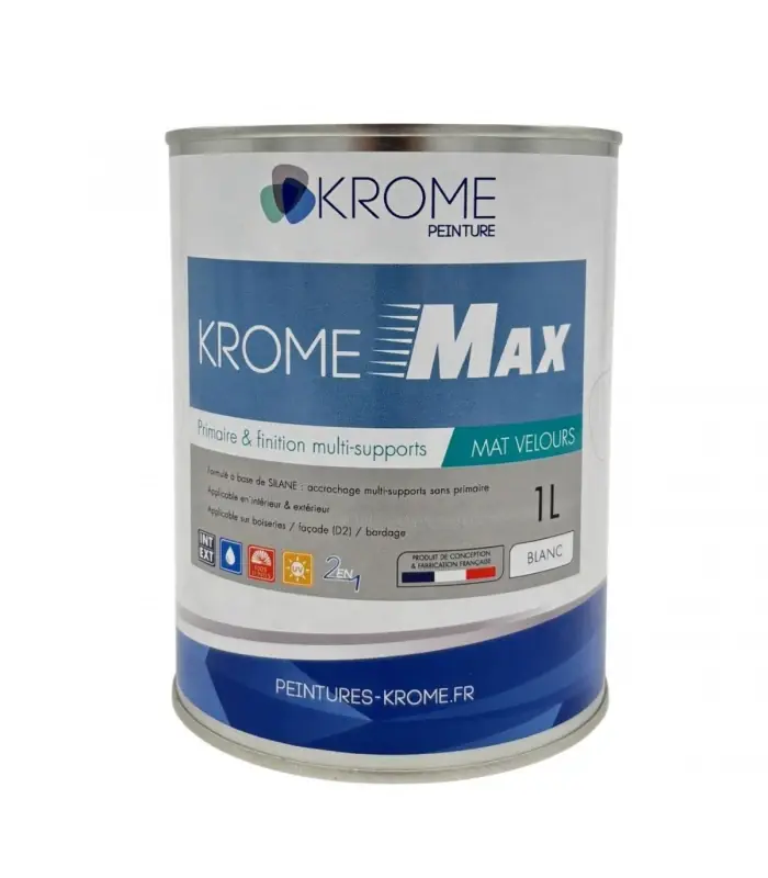 Promotion Saisonnière Krome Max primaire et finition teintable multisupports - 1L, 3L, 12L