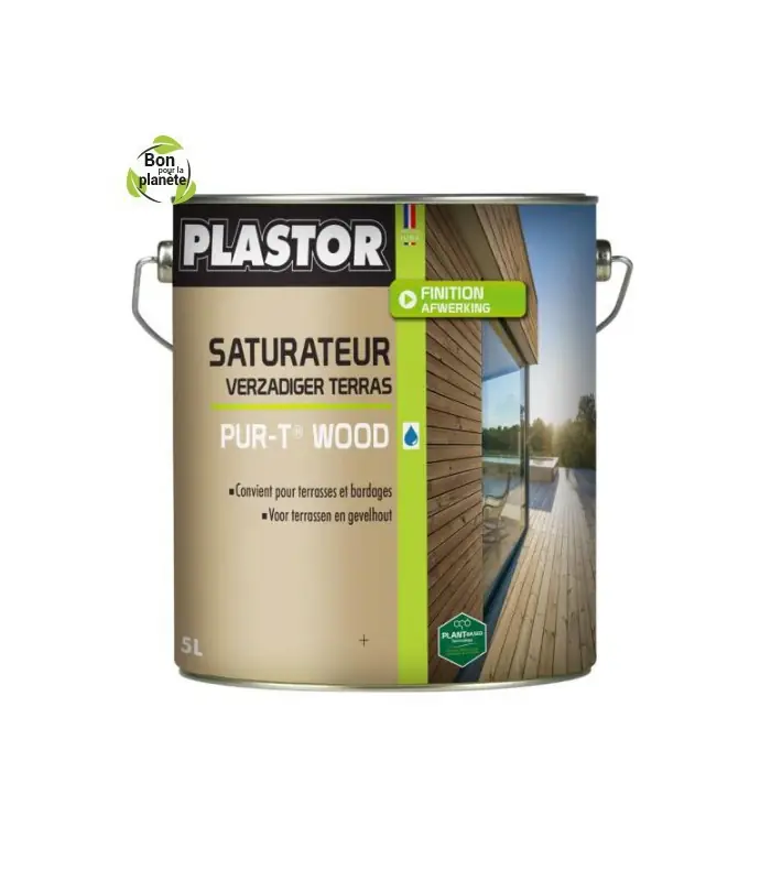 Saturateur Pur-T Wood Bois – Protège et nourrit le bois - 5L Meilleure Vente