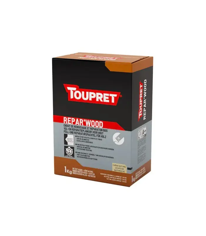 Repar Wood TouBat Toupret poudre - Enduit réparation bois - 1KG, 4KG Populaire