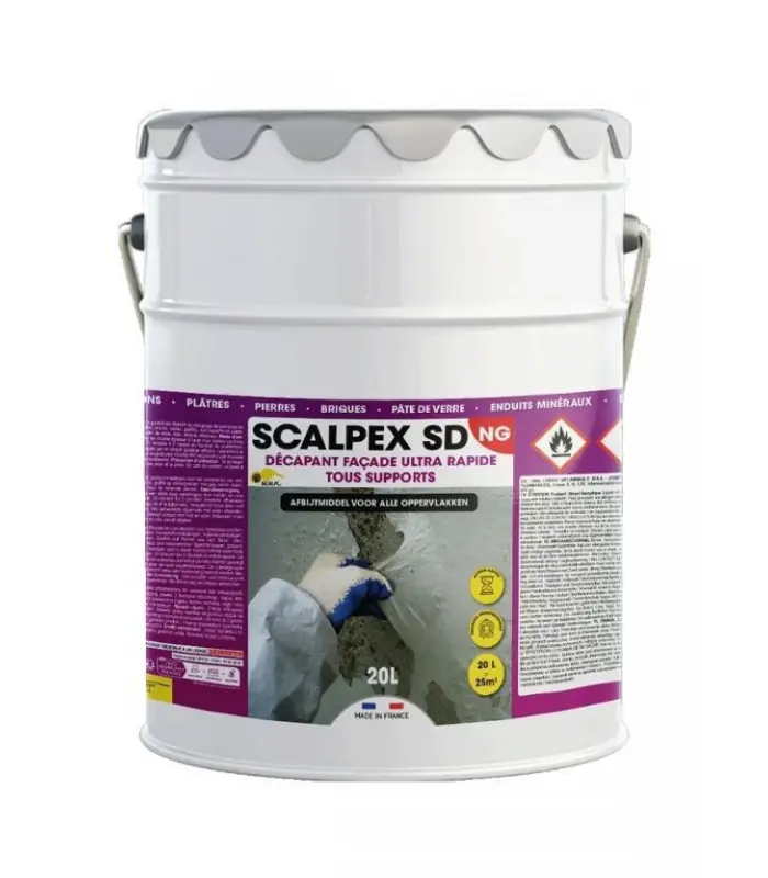 Scalpex SD NG - Décapant polyvalent tous supports 20L Haute Qualité