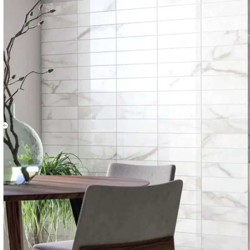 Carrelage mural aspect zellige Diamond gold brillant 7,5x30 cm Acheter En Ligne