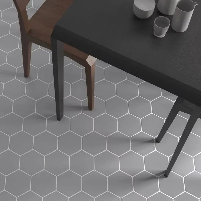 Commander Maintenant Carrelage sol et mur hexagonal Timeless Grey mat 15x17 cm