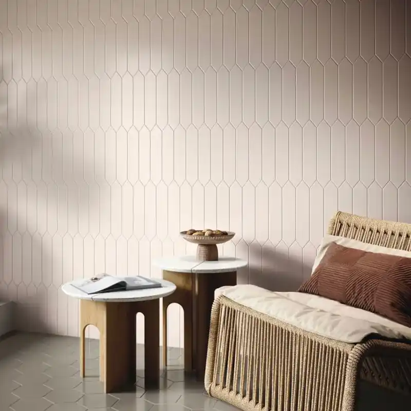 Carrelage mural aspect zellige picket Timeless Ivory mat 6,5x33,2 cm Offre Exclusive