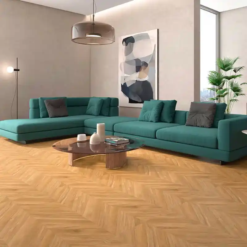 Quantité Limitée Carrelage sol et mur aspect parquet Ebony miel mat 60x120 cm