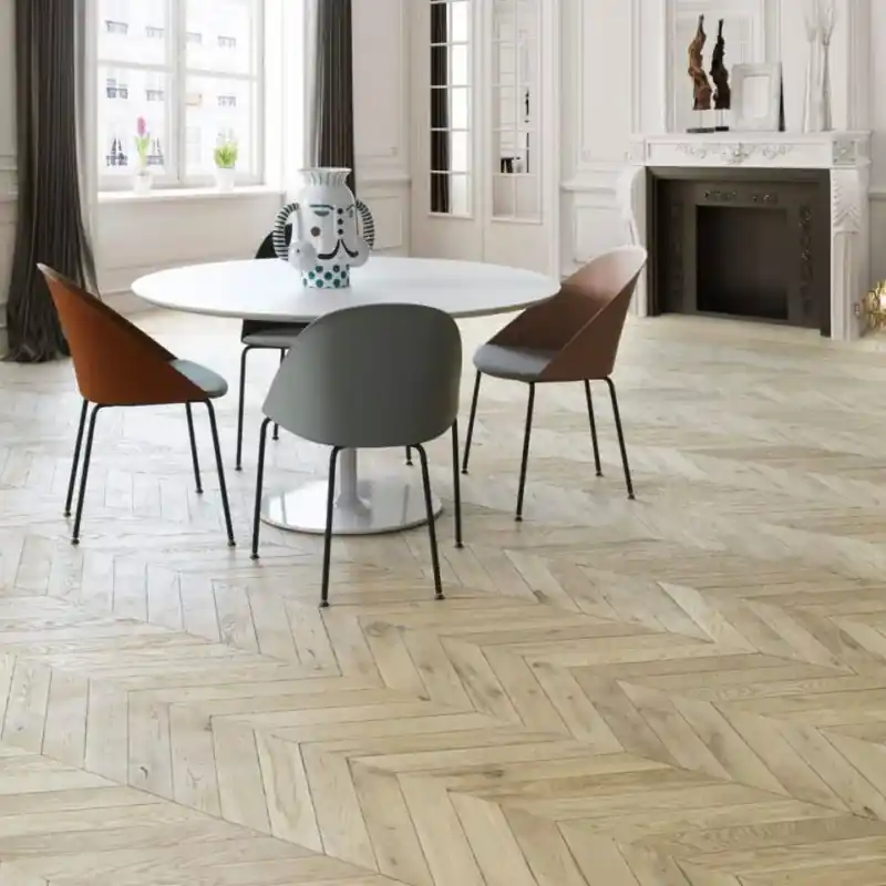 Super Prix Parquet massif Point de Hongrie Opéra vernis 14x90 cm