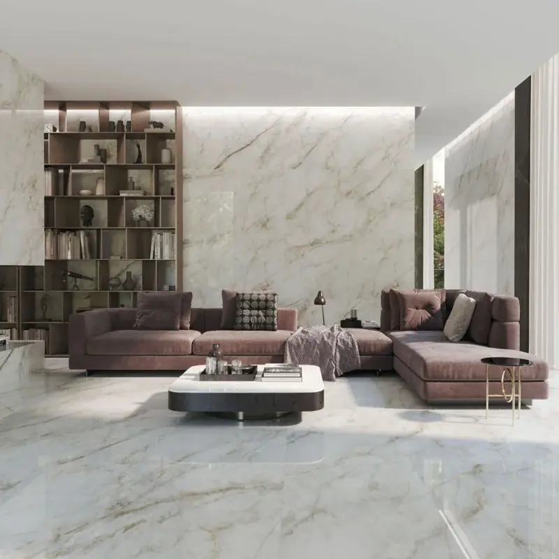 Carrelage mural aspect marbre Joyce gold poli prenium 60x120 cm Offre Spéciale