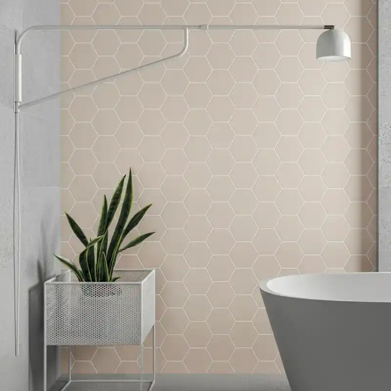 Carrelage hexagonal Timeless ivory mat 15x17 cm Satisfait Ou Remboursé