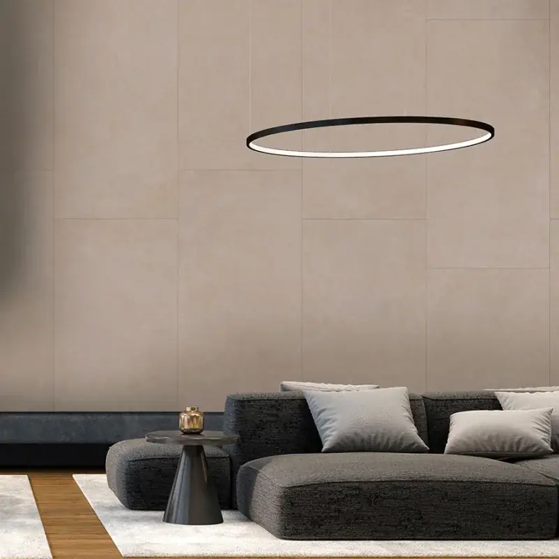 Bon Plan Carrelage sol et mur aspect béton Corsocomo meringue mat 60x120 cm