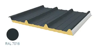 Panneau sandwich 40mm 4m10x1m utile - RAL7016 Anthracite Prix Bas