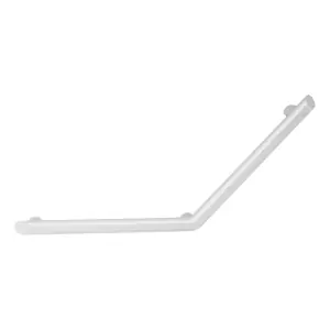 Paiement Sécurisé Barre coudée 400x400mm DELABIE Be-line- Alu Blanc - 511982W 135° - Ø 35mm