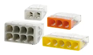 Achetez Aujourd'hui 50 mini bornes auto WAGO 15X2E 30X3E 5X5E Wago Serie 2273 Pour fils rigides 0,5 à 2,5mm² - S2273