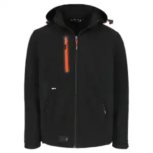 Veste softshell TRYSTAN noire Taille L - ripstop - HEROCK Pas Cher