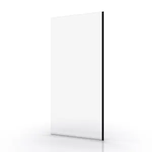 Vente Directe Paroi de douche PARMA 90x200cm FAC302 profilé alu NOIR mat - verre trempé 8mm