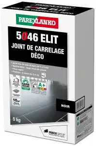 Remise Joint carrelage déco 5046 ELIT - 5kg noir - 1 à 6mm - FIN DE SERIE
