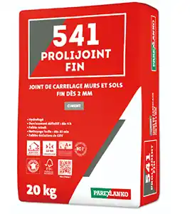 Vente Flash Joint carrelage 541 PROLIJOINT FIN - 20kg Gris Perle - 2 à 12mm