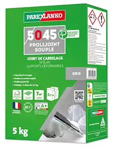 Prix Choc Joint carrelage gris 5045 PROLIJOINT SOUPLE - 5kg sol et mur 2 à 12mm