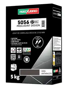 Joint carrelage déco 5056 - 10kg gris anthracite - 2 à 6mm Dernier Modèle