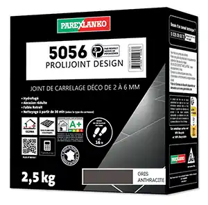 Certifié Joint carrelage déco 5056 ELIT - 2,5kg anthracite - 2 à 6mm