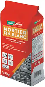 Commander Vite Mortier fin Blanc - 2,5kg