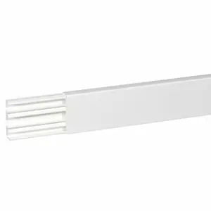 Moulure 75x20 2m blanche 3 compartiments Dernier Modèle