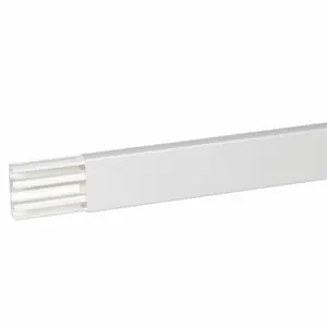 Moulure 60x20mm 2m blanche cloisons cent cloisons centrales - 3 compartiments Petit Prix