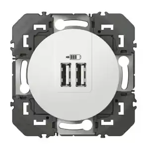 Prix Bas Module de charge 2 USB DOOXIE 2.4A-230V 2.4A-230V