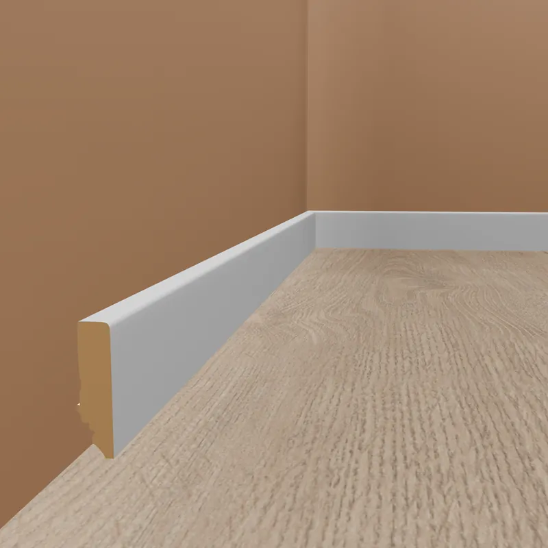 Neuhofer Plinthe "Predosa" FU087L MDF 19 x 70 x 2400 mm Blanc Populaire