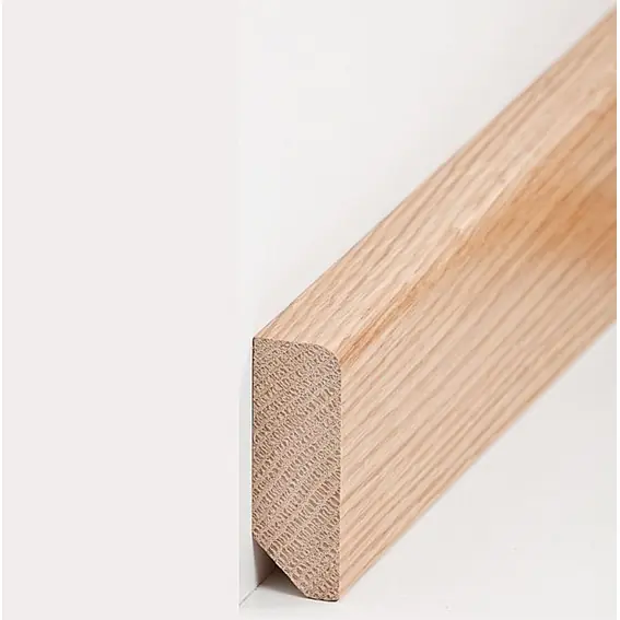 Plinthe "Heidelberg" bois massif 20 x 58 x 2400 mm Chêne moderne Plinthe PROVISTON Promotion
