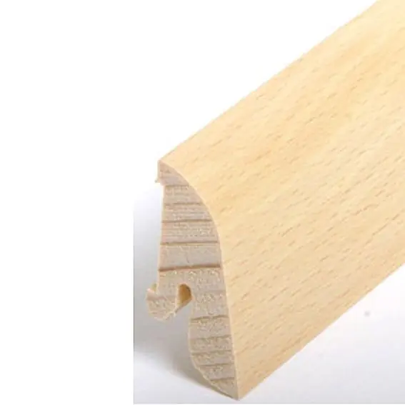 Plinthe "Bremen" placage en bois 19 x 38 x 2500 mm hêtre clair Plinthe moderne PROVISTON Bon Plan